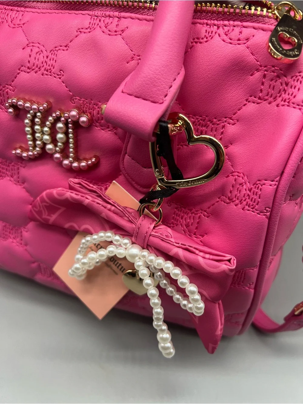 Juicy couture tie the knot satchel purse